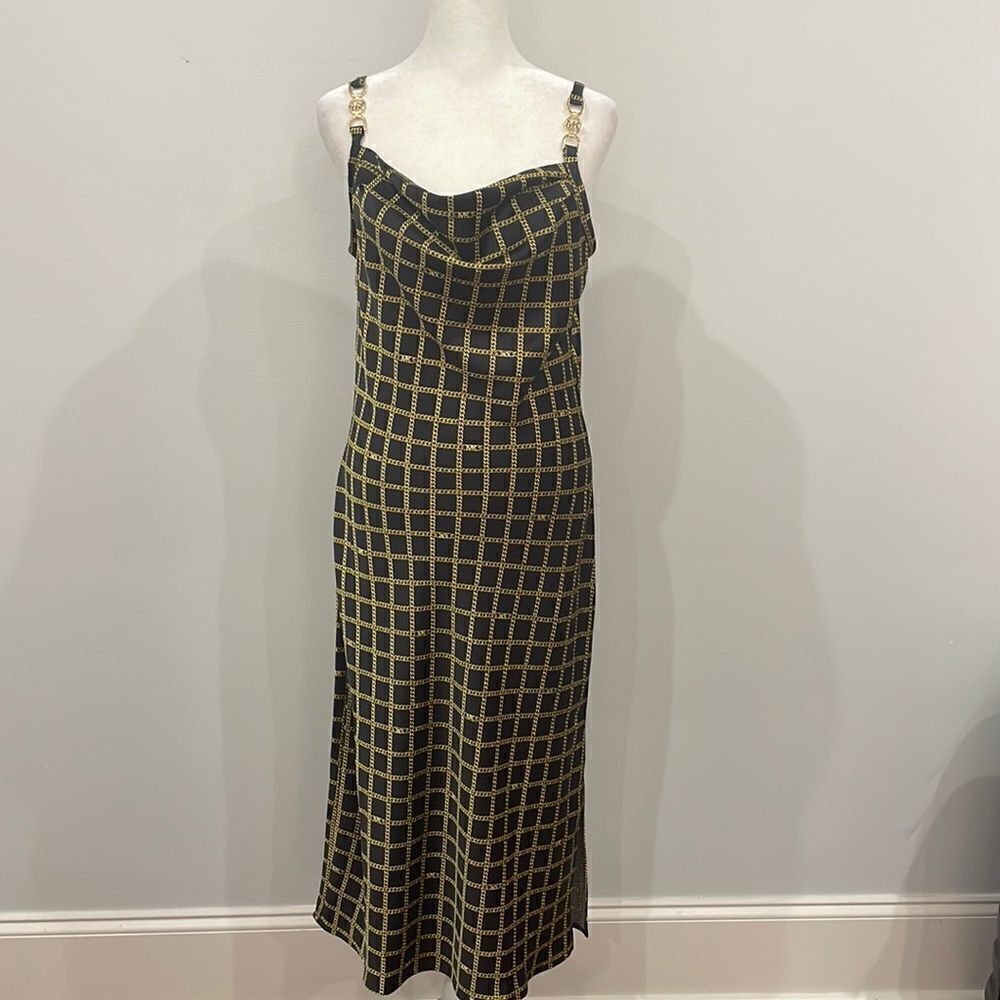 Michael Kors New Cowl Neck Sleeveless Dress MIDI Size Small
